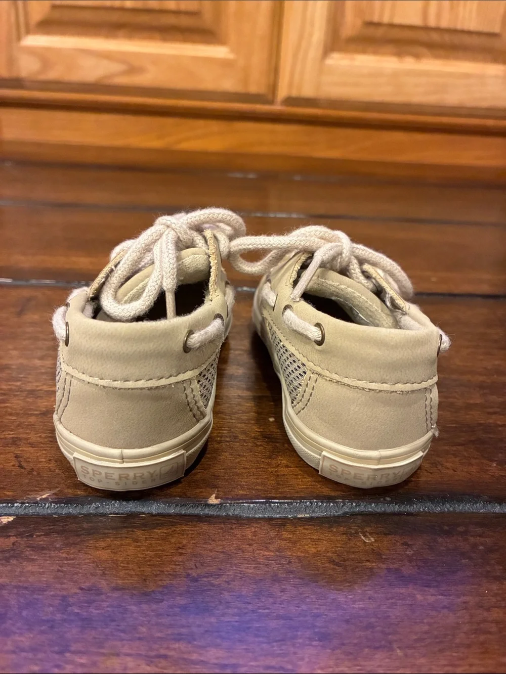 New Sperry Intrepid Size 2 Crib Shoes - Linen/Oat Top Siders Boat Shoes (ABBA)